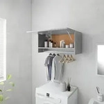vidaXL Kleiderschrank Betongrau 70x32,5x35cm Holzwerkstoff
