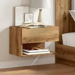 vidaXL Wand-Nachttische 2 Stk. Artisan-Eiche