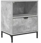 vidaXL Nachttisch Betongrau 49 x 36 x 61 cm Holzwerkstoff