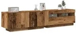 vidaXL TV-Schrank mit LED-Leuchten Artisan-Eiche 180x35x40 cm