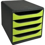 Exacompta Schubladenbox Big Box, 4 offene Schubladen, Iderama, Anisgr&uuml;n, 310725D