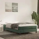vidaXL Taschenfederkernmatratze Dunkelgr&uuml;n 120x200x20 cm Samt