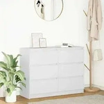vidaXL Sideboard Wei&szlig; 100x35x76 cm Holzwerkstoff