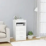 vidaXL Sideboard mit Schubladen Wei&szlig; 40x50x76 cm Holzwerkstoff