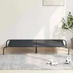 vidaXL Hundebett Erh&ouml;ht Schwarz 150x90x20 cm Textilene und Stahl
