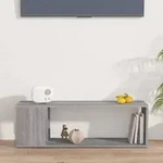 vidaXL TV-Schrank Grau Sonoma 100x24x32 cm Holzwerkstoff