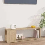 vidaXL TV-Schrank Sonoma-Eiche 100x24x32 cm Holzwerkstoff
