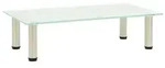 vidaXL TV-Tisch 60x35x17 cm Satiniertes Hartglas