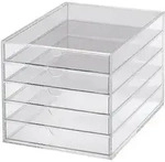 B&uuml;robox A4 5 Sch&uuml;be Acryl glasklar