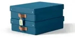 Esselte Leitz Arrchivbox Puro flach mit Klappdeckel 2 Stueck Nachtblau