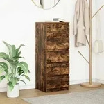vidaXL Sideboard mit Schubladen R&auml;uchereiche 37,5x35x99 cm