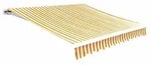 vidaXL Markisenbespannung Canvas Gelb & Wei&szlig; 4x3 m (ohne Rahmen)
