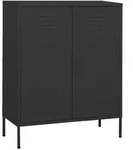 vidaXL Lagerschrank Anthrazit 80x35x101,5 cm Stahl