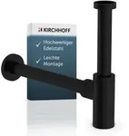 "Design-Flaschensiphon, Schwarz matt, 1 1/4" x 32 mm"