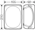 Hensel 62000013 Abzweigdose halogenfrei, plombierbar (L x B) 210mm x 155mm 1St.
