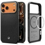 Spigen Enzo Aramid "T" MagSafe Case f&uuml;r iPhone 17 Pro - Schwarz und Silber