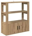 vidaXL Sideboard Artisan-Eiche 30 x 80 x 90 cm Holzwerkstoff