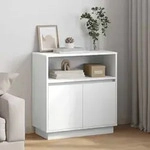 vidaXL LED-Sideboard Wei&szlig; 71x34,5x75 cm Holzwerkstoff