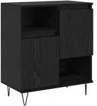 vidaXL Sideboard Schwarz Eichen-Optik 60 x 35 x 70 cm