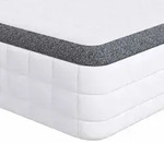 vidaXL Matratze Wei&szlig; und Grau 90 x 190 cm Bonell Feder