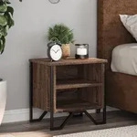 vidaXL Nachttisch Braun Eichen-Optik 40x30x40 cm Holzwerkstoff