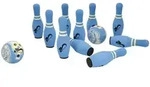 EDUPLAY 170186 Soft-Bowling mit 10 Pins und 2 Bowling Kugeln, hellblau,...