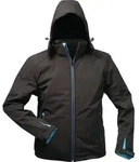 ELYSEE 19950-3 Wintersoftshelljacke Uranos Gr&ouml;&szlig;e XL schwarz/blau