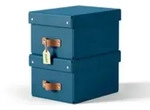 Esselte Leitz Arrchivbox Puro klein mit Klappdeckel 2 Stueck Nachtblau
