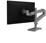 Ergotron LX Pro Monitorhalterung schwenkbar, Durchtisch, hohe S&auml;ule, dunkelgrau