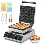 VEVOR Mini-Pfannkuchenmaker kommerzielle Dutch Mini Pfannkuchen Maschine, 25...