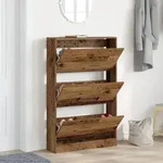 vidaXL Schuhschrank Alte Holz 80x21x125,5 cm Ingenieurholz