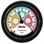 ALECTO Analoges Hygrometer WS-05, f&uuml;r den Innenbereich, schwarz