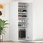 vidaXL Schuhschrank 80x39x180 cm Holzwerkstoff