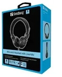 SANDBERG MiniJack Headset with Line-Mic - Kopfh&ouml;rer mit Mikrofon