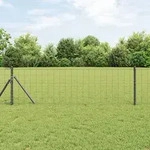 vidaXL Eurozaun Grau 0,4x50 m Stahl