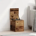 vidaXL Aufbewahrungsbox mit Deckel Altholz 30x35x35 cm Holzwerkstoff
