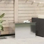 vidaXL Au&szlig;enlagerbox Silber 80 x 50,5 x 50 cm Stahl