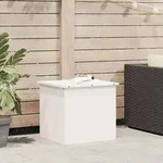 vidaXL Au&szlig;enlagerbox Wei&szlig; 55 x 50,5 x 50 cm Stahl