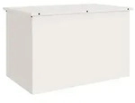 vidaXL Au&szlig;enlagerbox Wei&szlig; 80 x 50,5 x 50 cm Stahl