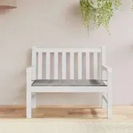 vidaXL Gartenbank-Auflage Grau 100x50x4 cm Oxford-Gewebe