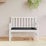 vidaXL Gartenbank-Auflage Schwarz 120x50x4 cm Oxford-Gewebe