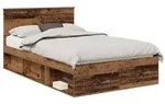 vidaXL Bettrahmen Altholz 120 x 200 cm Massives Kiefernholz