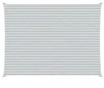 vidaXL Sonnensegel Hellgrau und Wei&szlig; 8 x 6 m 100 % Polyester Oxford
