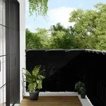 vidaXL Balkon-Sichtschutz Schwarz 120x1000 cm 100 % Polyester-Oxford
