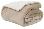 vidaXL &Uuml;berwurfdecke Beige 150 x 200 cm Fleece
