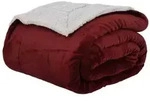 vidaXL &Uuml;berwurfdecke Bordeauxrot 220 x 240 cm Fleece