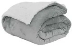 vidaXL &Uuml;berwurfdecke Grau 150 x 200 cm Fleece