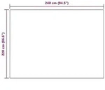 vidaXL &Uuml;berwurfdecke Grau 220 x 240 cm Fleece