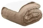 vidaXL &Uuml;berwurfdecke Kamel 220 x 240 cm Fleece