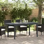 vidaXL Gartentisch Dunkelgrau Aluminium Gro&szlig; Erweiterbarer Tisch